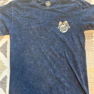 Santa Cruz Skateboards Navy Blue Short Sleeve Tee